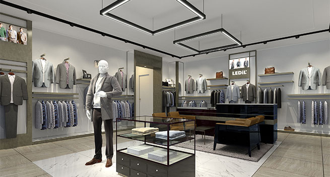 APPLICATION EXAMPLE Low contrast retail lighting with DAISY 001